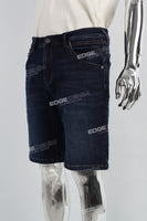 Dark Blue Ripped Men's Denim Shorts
