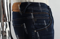 Dark Blue Ripped Men's Denim Shorts