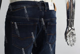 Dark Blue Ripped Men's Denim Shorts