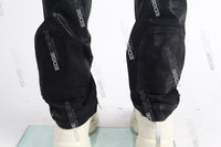 Black Wax Straight Jeans Men