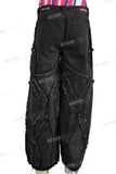 Custom Logo Men Straight Embroidery Patchwork Baggy Jeans