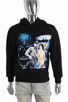Custom Hoodie High Quality Digital Printed Men Black Pullover Hoodie