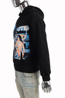 Custom Hoodie High Quality Digital Printed Men Black Pullover Hoodie