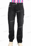 Custom Fashion Black Denim Slim Fit Vintage Jeans For Men