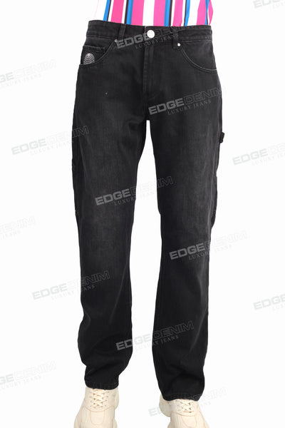 Custom Fashion Black Denim Slim Fit Vintage Jeans For Men