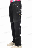 Custom Fashion Black Denim Slim Fit Vintage Jeans For Men