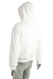 Wholesales Custom Loose Fit Sweatshirt Men No Drawstring White Pullover Hoodies