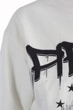 Wholesales Custom Loose Fit Sweatshirt Men No Drawstring White Pullover Hoodies