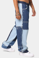 Multi Tone Denim Jeans