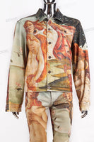 Custom Digital Printing Denim Jacket and Pants