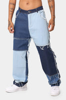 Multi Tone Denim Jeans
