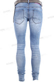 Blue Skinny Jeans Custom Digital Patch Printing