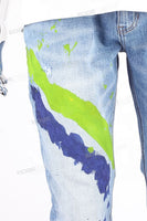 Custom Men's Jeans Hand Painted